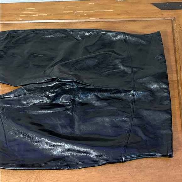 SPANX High Rise Pleather Black Pants Size XL - Picture 15 of 15